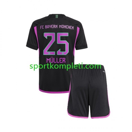 FC Bayern München Djeca Gostujući Nogometni Dres Thomas Muller 25 2023-2024 Kratki Rukavi