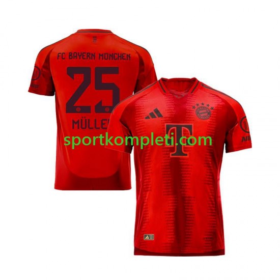 FC Bayern München Crvena Muškarci Domaći Nogometni Dres Thomas Muller 25 2024-2025 Kratki Rukavi