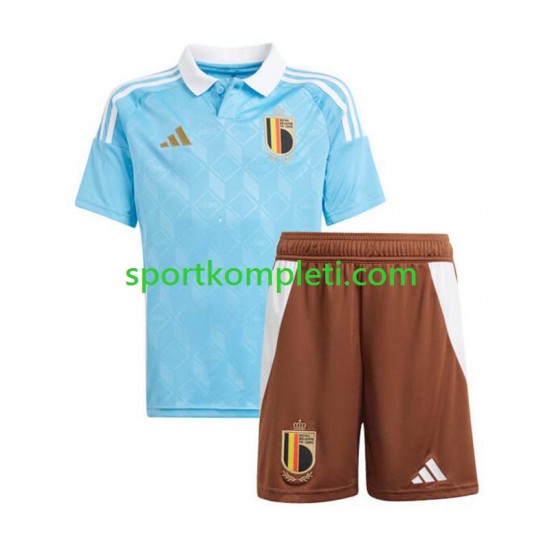 Belgija Djeca Gostujući Nogometni Dres Euro 2024 Kratki Rukavi