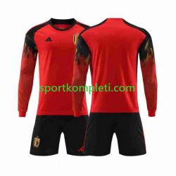 Belgija Djeca Domaći Nogometni Dres World Cup 2022 Dugi Rukavi