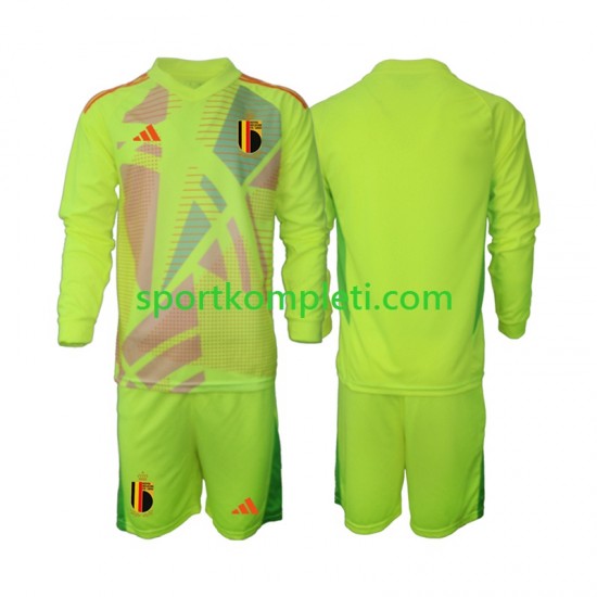 Belgija Vratar Djeca Gostujući Nogometni Dres Euro 2024 Dugi Rukavi Belgija Vratar Djeca Gostujući Nogometni Dres Euro 2024 Dugi Rukavi