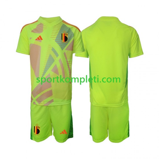 Belgija Vratar Djeca Gostujući Nogometni Dres Euro 2024 Kratki Rukavi