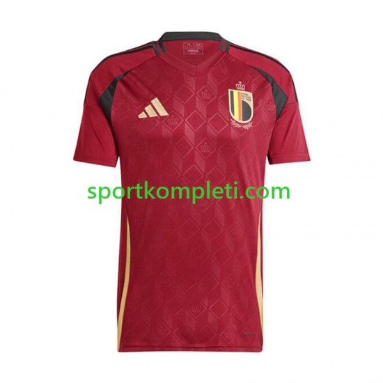 Belgija Muškarci Domaći Nogometni Dres Euro 2024 Kratki Rukavi