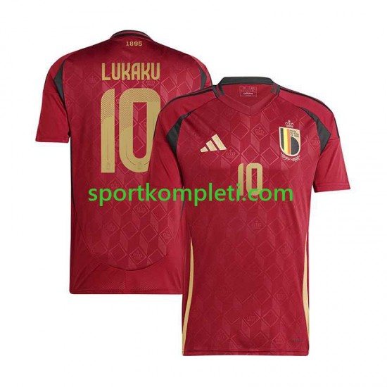 Belgija Muškarci Domaći Nogometni Dres Romelu Lukaku 10 Euro 2024 Kratki Rukavi