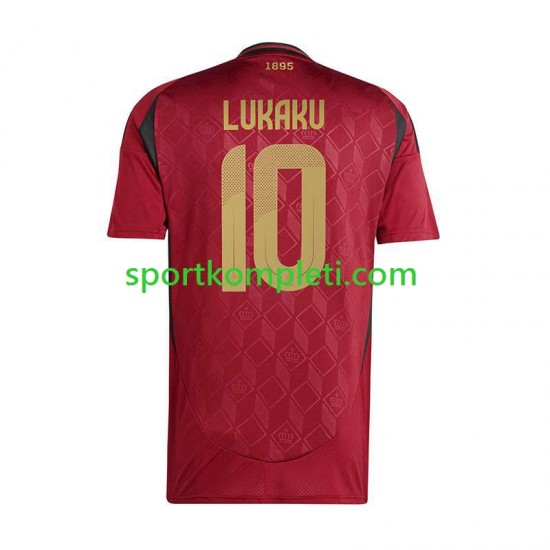 Belgija Muškarci Domaći Nogometni Dres Romelu Lukaku 10 Euro 2024 Kratki Rukavi