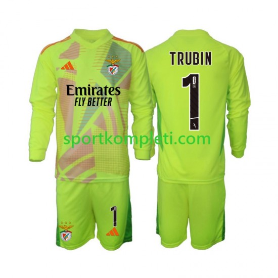 Benfica Vratar Djeca Domaći Nogometni Dres Anatolij Trubin 1 2024-2025 Dugi Rukavi