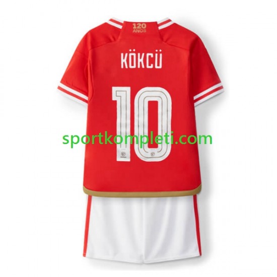 Benfica Djeca Domaći Nogometni Dres Orkun Kokcu 10 2023-2024 Kratki Rukavi