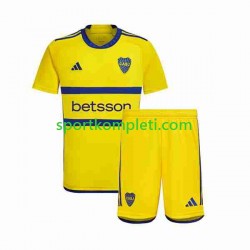 Djeca Gostujući Nogometni Dres Boca Juniors 2023-2024 Kratki Rukavi