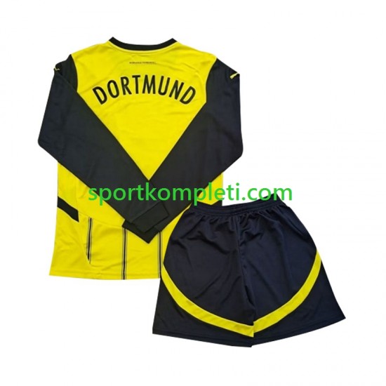 Borussia Dortmund Djeca Domaći Nogometni Dres 2024-2025 Dugi Rukavi
