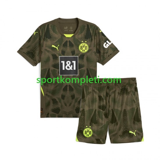 Borussia Dortmund Vratar Djeca Domaći Nogometni Dres 2024-2025 Kratki Rukavi