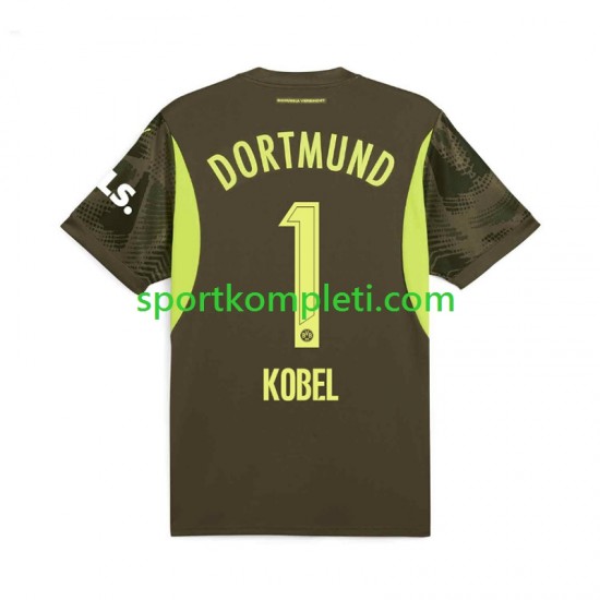 Borussia Dortmund Vratar Muškarci Gostujući Nogometni Dres Gregor Kobel 1 2024-2025 Kratki Rukavi Borussia Dortmund Vratar Muškarci Gostujući Nogometni Dres Gregor Kobel 1 2024-2025 Kratki Rukavi