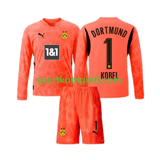 Borussia Dortmund Vratar Djeca Treći Nogometni Dres Gregor Kobel 1 2024-2025 Dugi Rukavi