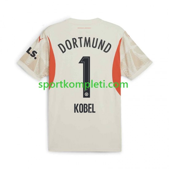 Borussia Dortmund Vratar Muškarci Domaći Nogometni Dres Gregor Kobel 1 2024-2025 Kratki Rukavi