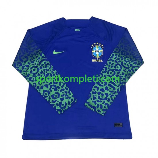 Brazil Muškarci Gostujući Nogometni Dres World Cup 2022 Dugi Rukavi