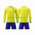 Brazil Djeca Domaći Nogometni Dres World Cup 2022 Dugi Rukavi