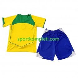 Brazil Retro Djeca Domaći Nogometni Dres 2004 Kratki Rukavi