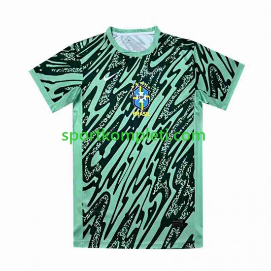 Brazil Vratar zelena Muškarci Treći Nogometni Dres Copa America 2024 Kratki Rukavi