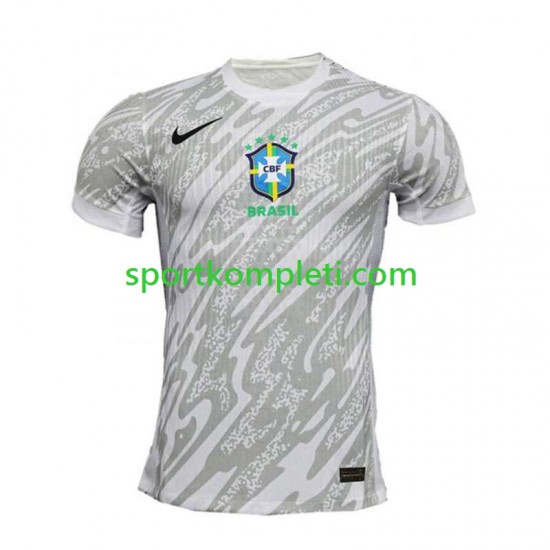 Brazil Vratar Muškarci Domaći Nogometni Dres Copa America 2024 Kratki Rukavi