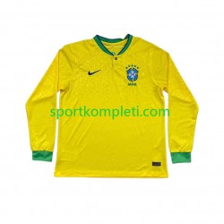 Brazil Muškarci Domaći Nogometni Dres World Cup 2022 Dugi Rukavi