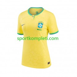 Brazil Žene Domaći Nogometni Dres World Cup 2022 Kratki Rukavi