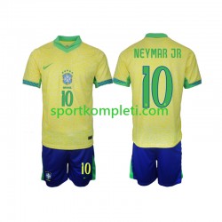 Brazil Djeca Domaći Nogometni Dres Neymar JR 10 2024 Kratki Rukavi