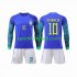 Brazil Djeca Gostujući Nogometni Dres Neymar Jr 10 World Cup 2022 Dugi Rukavi