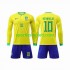 Brazil Djeca Domaći Nogometni Dres Neymar Jr 10 World Cup 2022 Dugi Rukavi