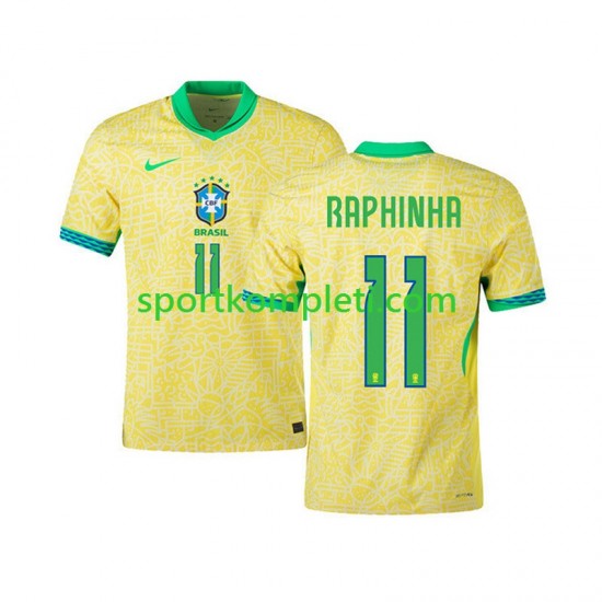 Brazil Muškarci Domaći Nogometni Dres RAPHINHA 11 2024 Kratki Rukavi