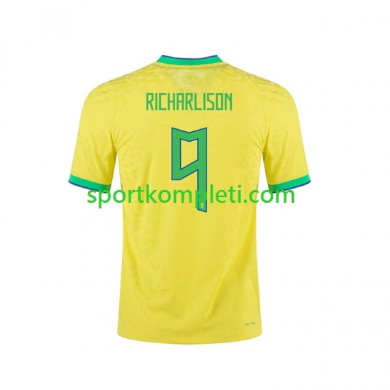 Brazil Muškarci Domaći Nogometni Dres RICHARLISON 9 2022 Kratki Rukavi
