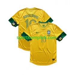 Brazil Retro Muškarci Domaći Nogometni Dres RONALDINHO 10 2012 Kratki Rukavi