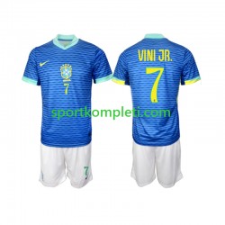 Brazil Djeca Gostujući Nogometni Dres VINI JR 7 2024 Kratki Rukavi