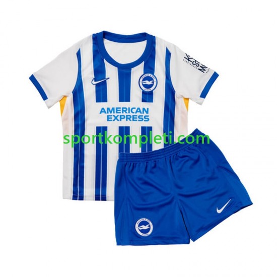 Brighton Hove Albion Djeca Domaći Nogometni Dres 2024-2025 Kratki Rukavi