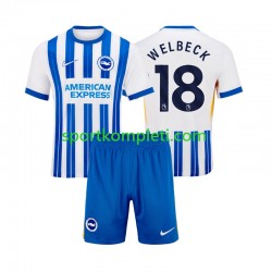 Brighton Hove Albion Djeca Domaći Nogometni Dres WELBECK 18 2024-2025 Kratki Rukavi