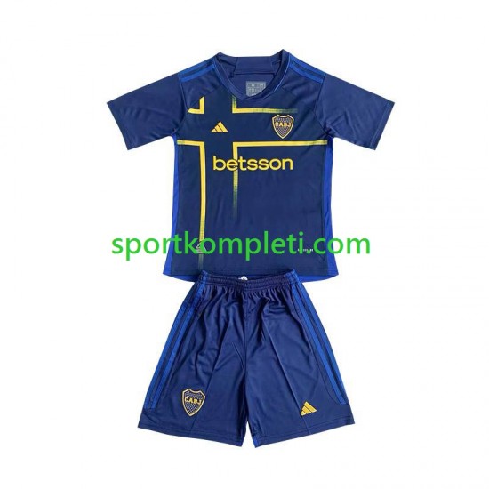 Boca Juniors Djeca Treći Nogometni Dres 2024 Kratki Rukavi