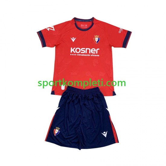 CA Osasuna Djeca Domaći Nogometni Dres 2024-2025 Kratki Rukavi
