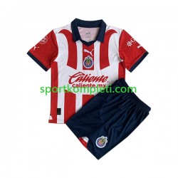 CD Guadalajara Djeca Domaći Nogometni Dres 2023-2024 Kratki Rukavi