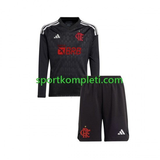 CR Flamengo Vratar Djeca Gostujući Nogometni Dres 2023-2024 Dugi Rukavi
