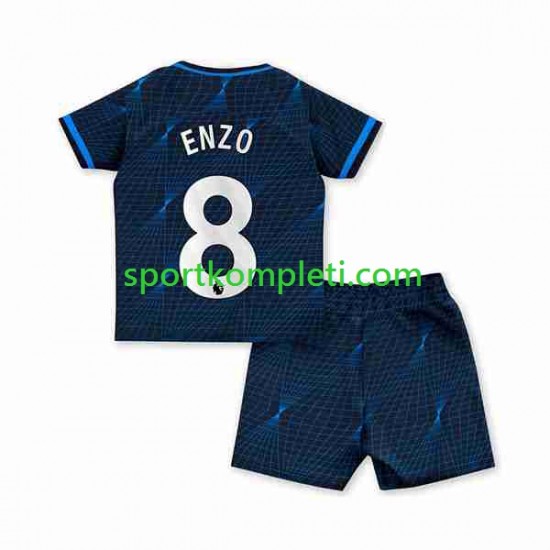 Chelsea Djeca Gostujući Nogometni Dres Enzo Fernandez 8 2023-2024 Kratki Rukavi
