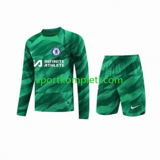 Chelsea Vratar Djeca Treći Nogometni Dres 2023-2024 Dugi Rukavi