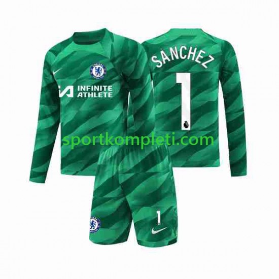 Chelsea Vratar Djeca Treći Nogometni Dres Robert Sanchez 1 2023-2024 Dugi Rukavi