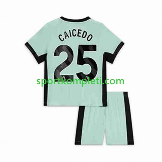 Chelsea Djeca Treći Nogometni Dres Moises Caicedo 25 2023-2024 Kratki Rukavi