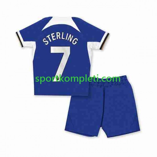 Chelsea Djeca Domaći Nogometni Dres Raheem Sterling 7 2023-2024 Kratki Rukavi