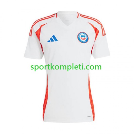 Čile Muškarci Gostujući Nogometni Dres Copa America 2024 Kratki Rukavi