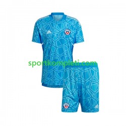 Čile Vratar Djeca Domaći Nogometni Dres 2022 Kratki Rukavi