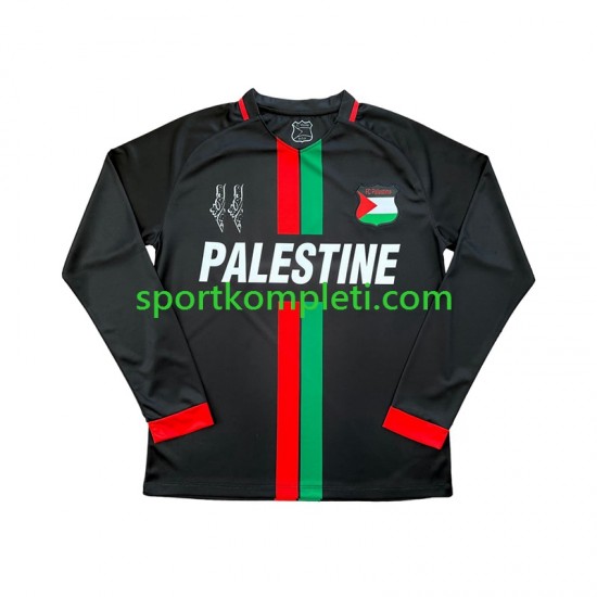 Club Deportivo Palestino Muškarci Domaći Nogometni Dres Center Stripre 2024-2025 Dugi Rukavi