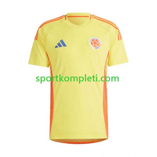 Kolumbija Muškarci Domaći Nogometni Dres Copa America 2024 Kratki Rukavi