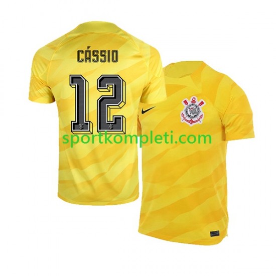 Corinthians Vratar Muškarci Gostujući Nogometni Dres Cassio 12 2023-2024 Kratki Rukavi