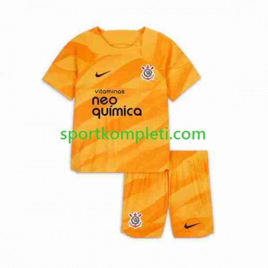Corinthians Vratar Djeca Treći Nogometni Dres 2023-2024 Kratki Rukavi