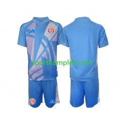Kostarika Vratar Plava Djeca Domaći Nogometni Dres 2024 Kratki Rukavi