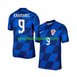 Hrvatska Muškarci Gostujući Nogometni Dres Andrej Kramaric 9 Euro 2024 Kratki Rukavi
